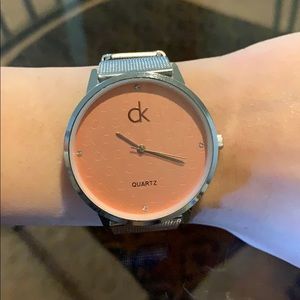 Calvin Klein Watch silver mesh band